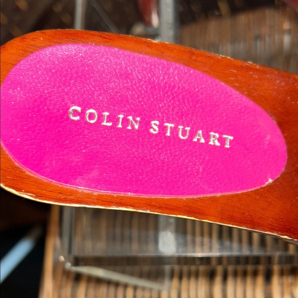 Colin Stuart Pink and Brown Women's Shoes with kitten heels, 8.5 - Picture 6 of 16